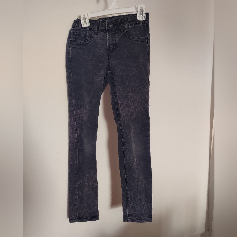 Purple and Black Slim Fit Jeans